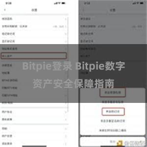 Bitpie登录 Bitpie数字资产安全保障指南