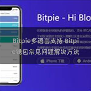 Bitpie多语言支持 Bitpie钱包常见问题解决方法
