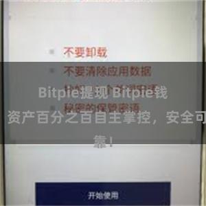 Bitpie提现 Bitpie钱包：资产百分之百自主掌控，安全可靠！