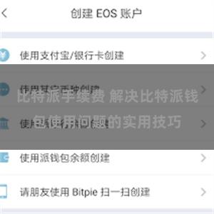 比特派手续费 解决比特派钱包使用问题的实用技巧