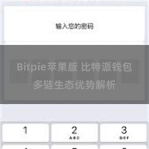 Bitpie苹果版 比特派钱包多链生态优势解析