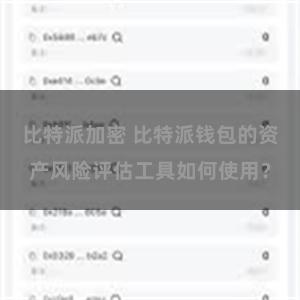 比特派加密 比特派钱包的资产风险评估工具如何使用？