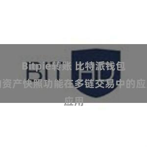 Bitpie转账 比特派钱包的资产快照功能在多链交易中的应用