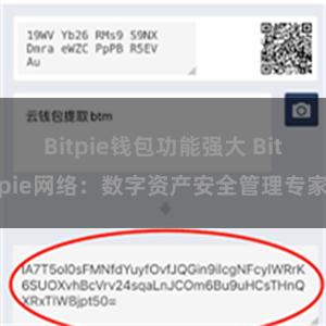 Bitpie钱包功能强大 Bitpie网络：数字资产安全管理专家