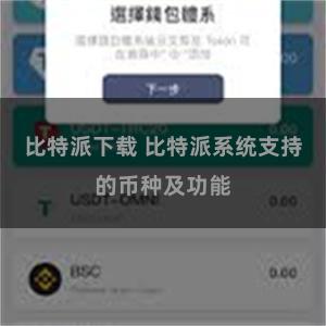 比特派下载 比特派系统支持的币种及功能