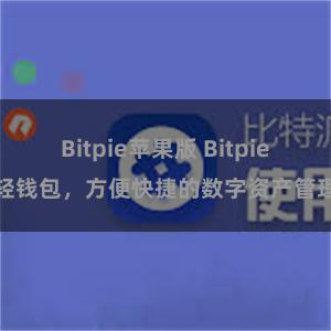 Bitpie苹果版 Bitpie轻钱包，方便快捷的数字资产管理