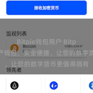 Bitpie钱包用户 Bitpie免费数字资产钱包，安全便捷、让您的数字货币更值得拥有