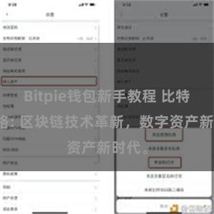 Bitpie钱包新手教程 比特派网络: 区块链技术革新，数字资产新时代。