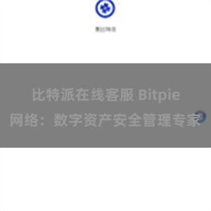 比特派在线客服 Bitpie网络：数字资产安全管理专家