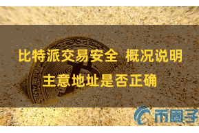 比特派交易安全  概况说明主意地址是否正确